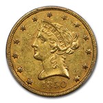 1850 $10 Liberty Gold Eagle AU-55 PCGS (Small Date)