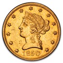 1850 $10 Liberty Gold Eagle AU-58 PCGS CAC (Large Date)