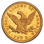 1850 $10 Liberty Gold Eagle AU-58 PCGS CAC (Large Date)