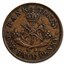 1850-1857 Upper Canada Half Penny Bank Token Avg Circ