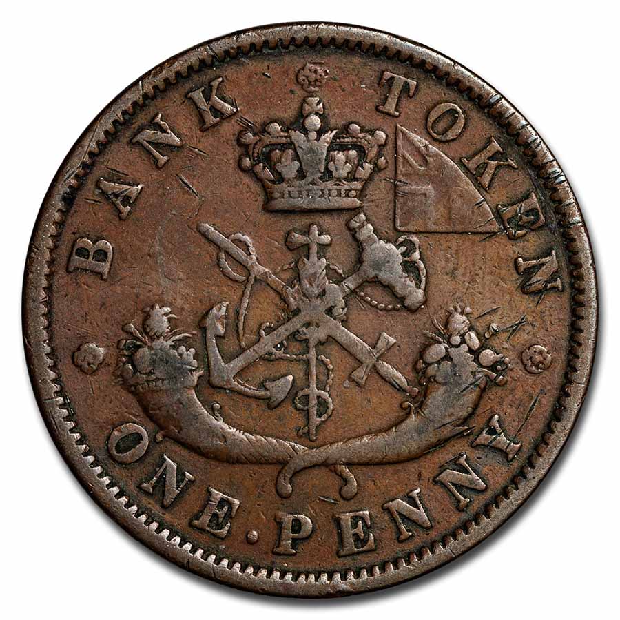 Buy 1850-1857 Upper Canadian Penny Token Avg Circ | APMEX