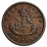 1850-1857 Upper Canada Penny Bank Token Avg Circ