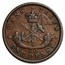 1850-1857 Upper Canada Penny Bank Token Avg Circ