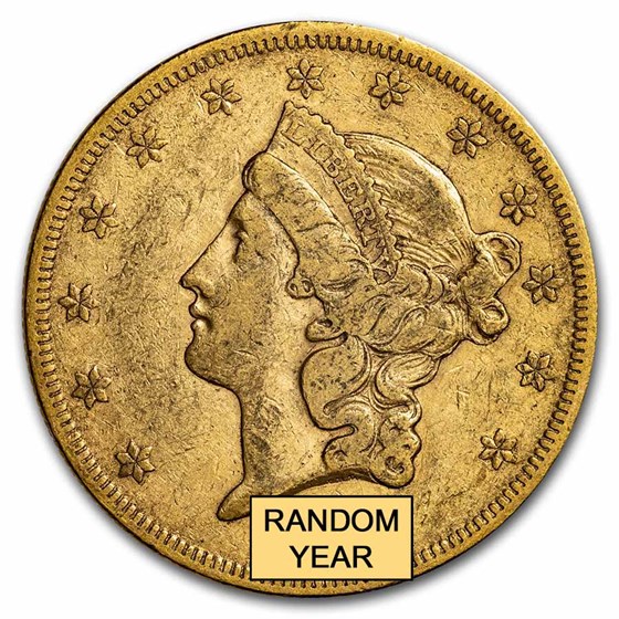 1850-1866 $20 Liberty Gold Double Eagle Type 1 VF 1850-1866 $20 Liberty Gold Double Eagle Type 1 VF