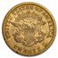 1850-1866 $20 Liberty Gold Double Eagle Type 1 VF