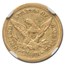 1850 $2.50 Liberty Gold Quarter Eagle AU-53 NGC
