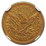 1850 $2.50 Liberty Gold Quarter Eagle AU-55 NGC