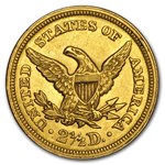 1850 $2.50 Liberty Gold Quarter Eagle AU