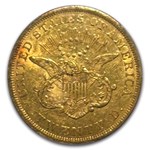 1850 $20 Liberty Gold Double Eagle AU-53 PCGS