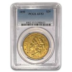 1850 $20 Liberty Gold Double Eagle AU-53 PCGS
