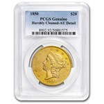 1850 $20 Liberty Gold Double Eagle AU Details PCGS