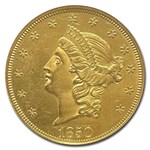 1850 $20 Liberty Gold Double Eagle MS-63 NGC