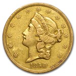 1850 $20 Liberty Gold Double Eagle VF-35 PCGS