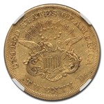 1850 $20 Liberty Gold Double Eagle XF-40 NGC