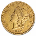 1850 $20 Liberty Gold Double Eagle XF-40 PCGS