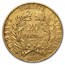 1850-A France Gold 20 Francs Early Head Ceres AU