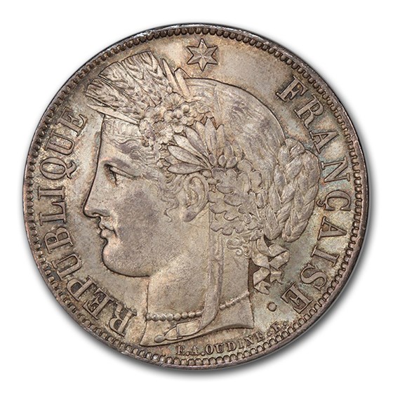 1850-A France Silver 5 Francs MS-64 PCGS 1850-A France Silver 5 Francs MS-64 PCGS