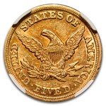 1850-C $5 Liberty Gold Half Eagle AU-55 NGC (Weak C)