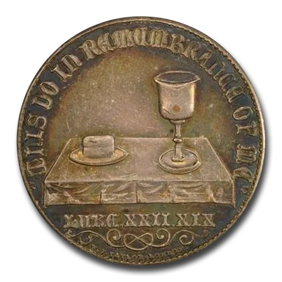 1850 Great Britain Communion Token MS-62 PCGS