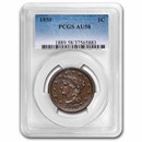 1850 Large Cent AU-58 PCGS