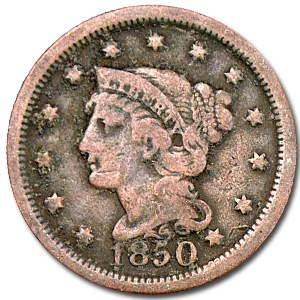 1850 Large Cent Good