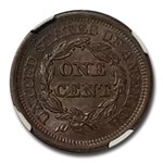 1850 Large Cent MS-63 NGC (Brown)