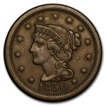 1850 Large Cent XF-45