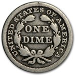 1850 Liberty Seated Dime VG