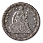 1850 Liberty Seated Dime XF