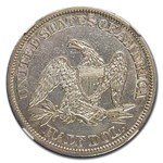 1850 Liberty Seated Half Dollar AU-53 NGC