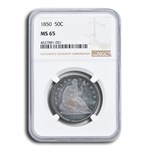 1850 Liberty Seated Half Dollar MS-65 NGC