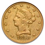 1850-O $10 Liberty Gold Eagle XF-40 NGC