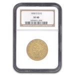 1850-O $10 Liberty Gold Eagle XF-40 NGC