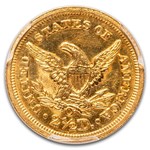 1850-O $2.50 Liberty Gold Quarter Eagle MS-62 PCGS