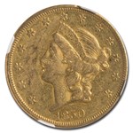 1850-O $20 Liberty Gold Double Eagle AU-55 NGC
