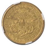 1850-O $20 Liberty Gold Double Eagle AU-55 NGC