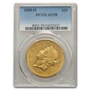 1850-O $20 Liberty Gold Double Eagle AU-58 PCGS 1850-O $20 Liberty Gold Double Eagle AU-58 PCGS