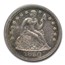 1850-O Liberty Seated Dime AU-50 PCGS