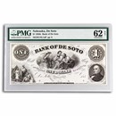 1850s $1 Bank of De Soto, Nebraska CU-62 PMG NET (Unlisted Proof)