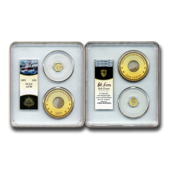 1851 $1 Liberty Head Gold AU-50 PCGS (SS Central America) 1851 $1 Liberty Head Gold AU-50 PCGS (SS Central America)