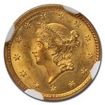 1851 $1 Liberty Head Gold Dollar MS-65 NGC