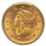 1851 $1 Liberty Head Gold MS-65 PCGS