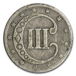 1851-1862 Three Cent Silver Avg Circ
