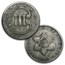 1851-1862 Three Cent Silver Fine/VF