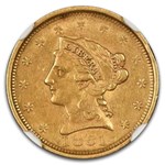 1851 $2.50 Liberty Gold Quarter Eagle AU-53 NGC
