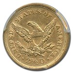 1851 $2.50 Liberty Gold Quarter Eagle AU-55 PCGS