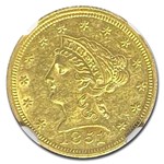 1851 $2.50 Liberty Gold Quarter Eagle AU-58 NGC