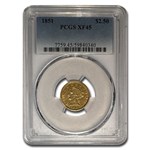 1851 $2.50 Liberty Gold Quarter Eagle XF-45 PCGS