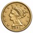 1851 $2.50 Liberty Gold Quarter Eagle XF