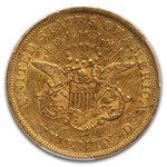 1851 $20 Liberty Gold Double Eagle AU-50 PCGS